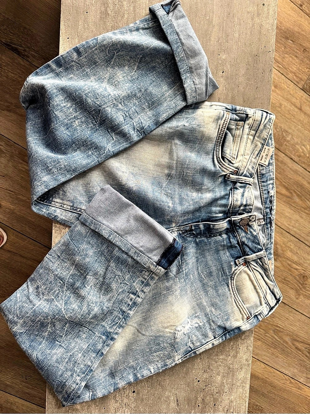 mavi Emma Slim Boyfriend Jean Shorts Blue Waist 28